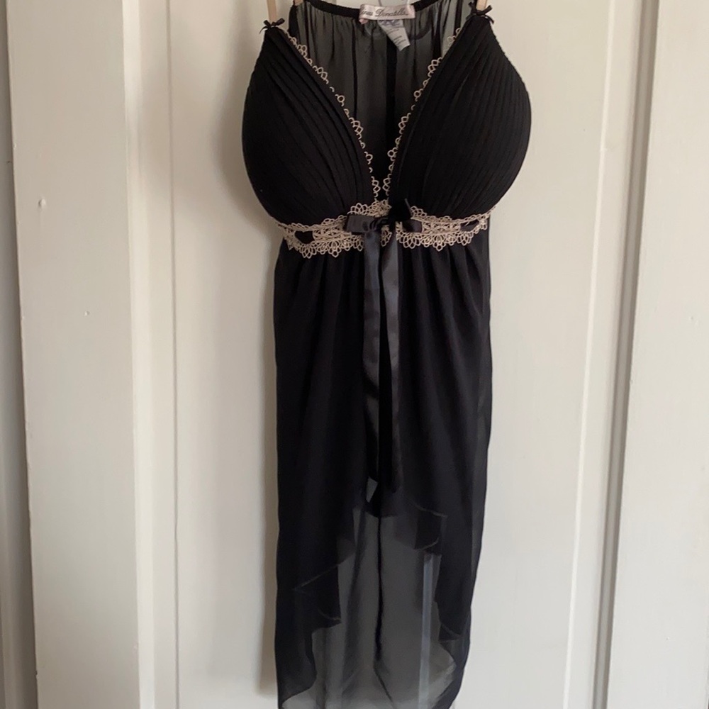 Linea donatella chemise black. Xl new no tags
